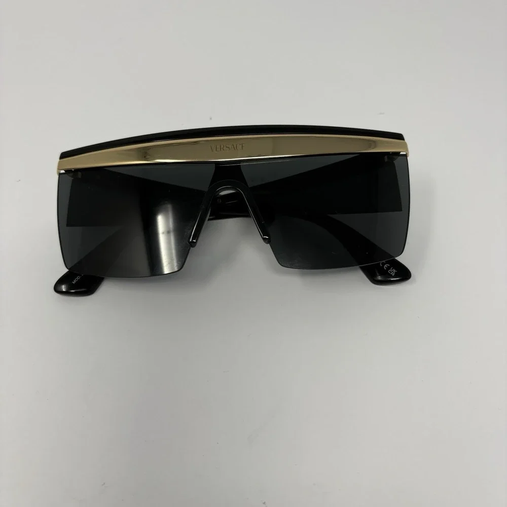 Versace | Accessories | Versace Shield Sunglasses Black Gold  display picture 1